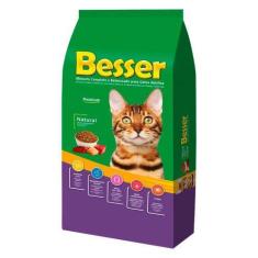 Imagem de Ração Seca Besser Natural Premium para Gatos Adultos - 20 Kg