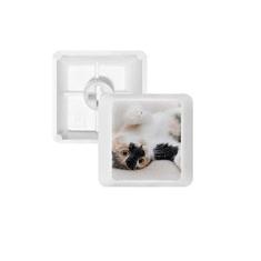 Imagem de Kitty Cat Stripes Relax Sleep Animal teclado mecânico PBT kit de atualização para jogos