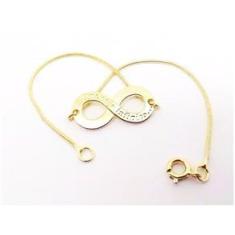 Imagem de Pulseira Infinito Que Seja Infinito Folheado Ouro 18k