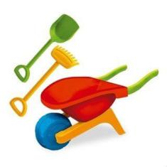 Imagem de Carriola Brinquedo Infantil De Praia Com Rastelo Pá Usual - Usual Brin