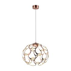 Imagem de Pendente Led De Metal Spher 45Cmx55cm Bella Iluminação 40X0,8W Rose
