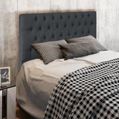 Imagem de Cabeceira Para Cama Box Casal Queen 160cm Diamante D10 Linho Chumbo - Mpozenato