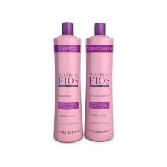Imagem de Kit Shampoo E Condicionador Plástica Dos Fios 1l - Lavatório