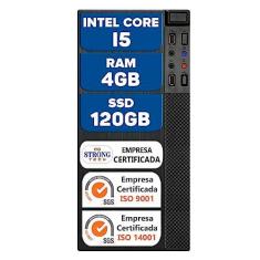 Imagem de Computador Pc Cpu Intel Core i5 4GB SSD 120GB Hdmi Windows 10 Wifi Desktop