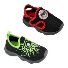 Imagem de Kit Tênis Infantil Masculino Calce Fácil Magicc Kids TN-002 TN-003