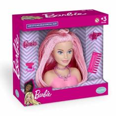 Imagem de Boneca para Pentear - Mini Styling Head - Special Hair - Barbie - Rosa - Pupee
