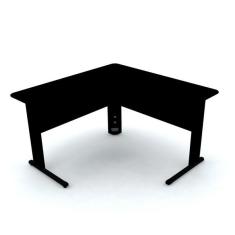 Imagem de Mesa Em L P/ Escrit rio 140x140 Pandin Maxxi - Preto