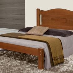 Imagem de Cama Queen Size Paris de Madeira Tauari Castanho