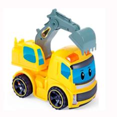 Imagem de Caminhão Coleção Construck Escavadeira à Fricção com Faróis - 6551 6548 - Xplast