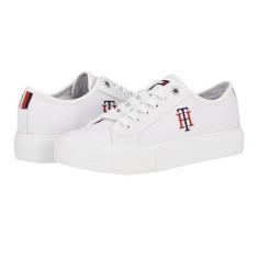 Imagem de Tommy Hilfiger Tênis feminino Alezya, Listras brancas multicoloridas, 36