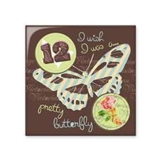 Imagem de Adesivos de  e borboleta, ejo de cerâmica brilhante, decalque de tijolos esmaltados