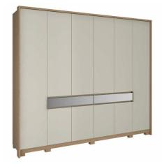 Imagem de Guarda Roupa Casal Regência Com 10 Portas E 8 Gavetas Móveis Rimo Carv