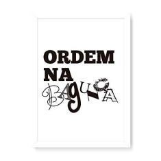 Imagem de Arte Maníacos Quadro Decorativo Ordem na Bagunça - 23x16,25cm (Moldura em laca )