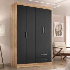 Imagem de Guarda Roupa Solteiro Kioto 4 Portas 2 Gav Teka/onix