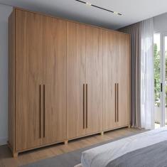 Imagem de Guarda-roupa Casal com Espelho 6 Portas Canella