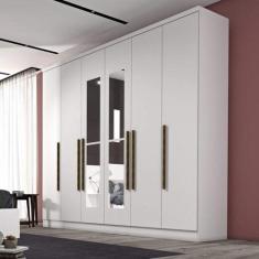 Imagem de Guarda-Roupa Casal 6 Portas Com Espelho Veneto Espresso Móveis
