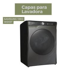Imagem de Capa Para Lavadora Samsung 13Kg Wd13t Transparente Flex - Capas Flex