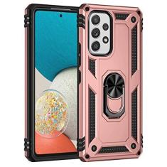 Imagem de Capa de armadura à prova de choque para Samsung Galaxy S22 S23 S21 S20 FE S8 S9 S10 Plus Note 20 Ultra 8 9 10 Lite 5G Metal Ring Bumpers Cover, ouro rosa, para Samsung S10e