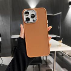 Imagem de Capa de telefone com lente galvanizada para iPhone 14 Pro Max 13 12 11 Pro Max X XR XS Max 7 8Plus Capa traseira de silicone de cor sólida, BN, para iPhone 13Pro Max