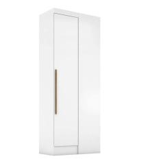 Imagem de Módulo para Guarda-roupa Smart Canto 1 Porta Espresso Móveis Branco