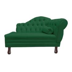 Imagem de Recamier Sofá Esquerdo Larissa 120cm Sala Suede Verde - INCASA DECOR -