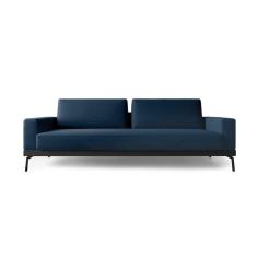 Imagem de Sofá 3 Lugares Franccesco Linho Azul 210 cm