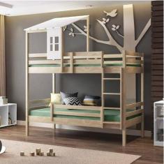 Imagem de Beliche Teen Play com Telhado Casinha Casatema