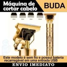 Imagem de Maquina de Cortar Cabelo Para Acabamento Profissional Buda USB Motor P