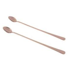 Imagem de CJ 2 COLHERES AÇO INOX BAILARINA OXFORD ROSÉ GOLD 30cm