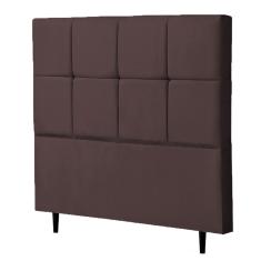 Imagem de Cabeceira Casal Roma 140cm Para Cama Box Suede Marrom - ds Estofados