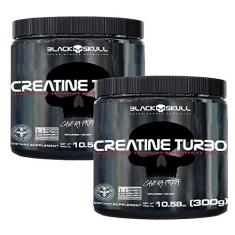 Imagem de Combo 2x Creatina Creatine 300g Caveira Preta - Black Skull