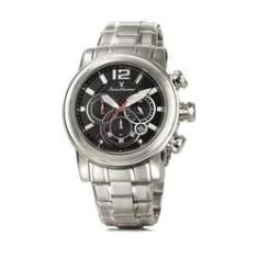 Imagem de Relógio Pulso Jean Vernier Masculino Aço Cronografo Jv00196