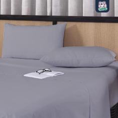 Imagem de Jogo De Lençol Queen 3 Peças 100% Algodão Fio Penteado Percal 200 Fios