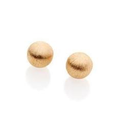 Imagem de Brinco Rommanel Banhado A Ouro Bolinha Fosca De 8 MM 520480