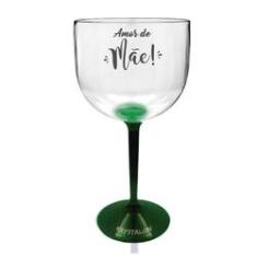 Imagem de Taça Gin Bicolor Verde Personalizada para Dia das Mães - Amor de Mãe