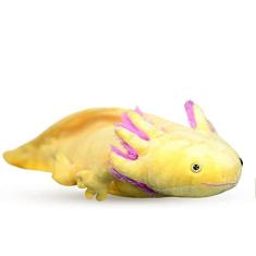 Imagem de Axolotl Pelúcia, Animal Recheado, Brinquedo de Pelúcia Fofo Real, Presentes para Crianças,20 Polegadas De Comprimento (Amarelo)