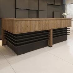 Imagem de Mesa Para Escritório Charuto/Preto - Artany Móveis