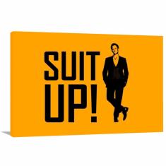 Imagem de Quadro decorativo HIMYM Suit UP! Barney - Tela em Tecido