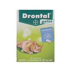 Imagem de Vermífugo Drontal Bayer para Gatos de até 4kg 4 Comprimidos
