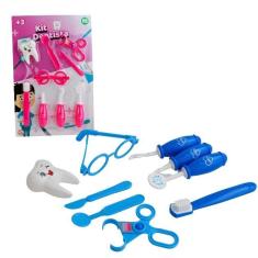 Imagem de Kit Médico Infantil 09 Pçs Dentista Color Brinquedo Infantil