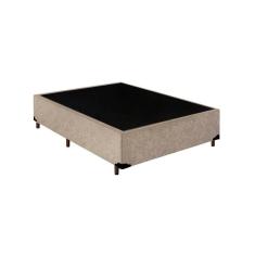Imagem de Cama Box Casal NK Camas Suede Bege 40x138x188