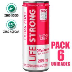 Imagem de Energético Life Strong Energy Drink 6 Unidades Melancia