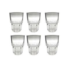 Imagem de Kit 6 Copos Alto Empilhave 360ML 12x8cm Vidro Casambiente