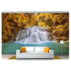 Imagem de Papel De Parede Cachoeira Natureza Outono 3D 6M² Nch144