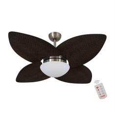 Imagem de Ventilador De Teto Bronze 4 Pás Palmae Tabaco 220V