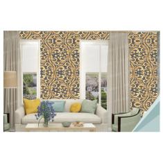 Imagem de Papel De Parede Adesivo Arabesco Floral 300X52Cm