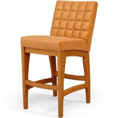 Imagem de Banqueta Baixa Cozinha Bancada Sala De Jantar L02 Whisky