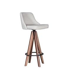 Imagem de Banqueta Alta Giratória BQ009 Linho Cru Cercatto