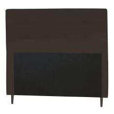 Imagem de Cabeceira Casal King 193cm Para Cama Box Luna Suede Marrom - DS Móveis