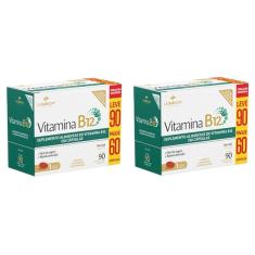 Imagem de Kit 2 Caixas Vitamina B12 750Mg 90 Cápsulas Softgel La